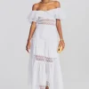 Honeymoon Looks*Retrofete Florence Long Dress White