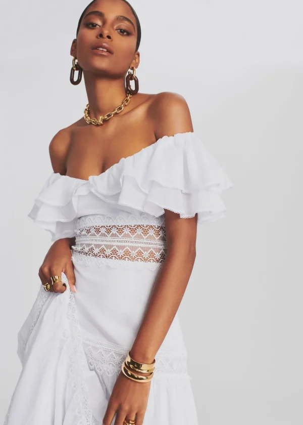 The Destination Bride*Retrofete Florence Long Dress White