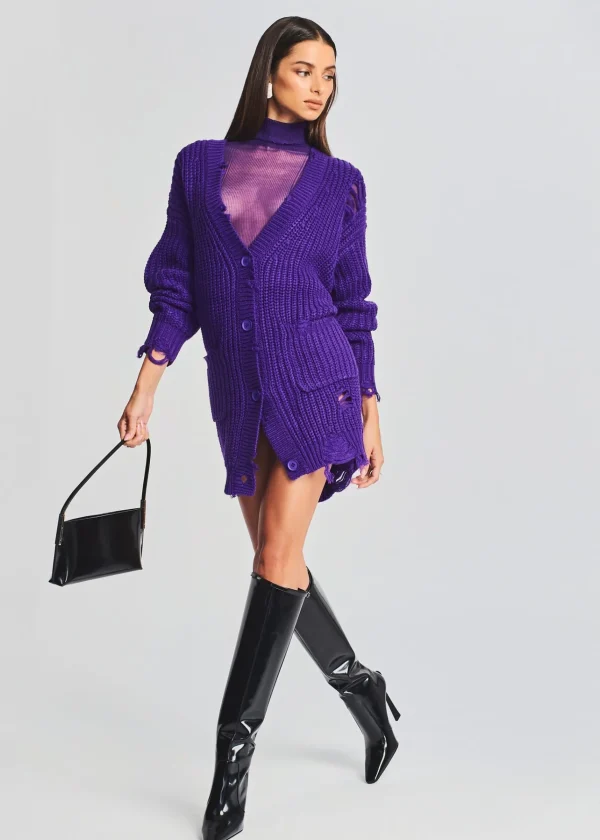 Dresses*Retrofete Florence Sweater Dress Violet