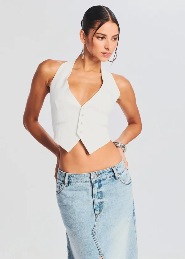 Business Chic*Retrofete Florence Vest White
