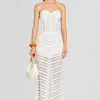 Sheer Bliss*Retrofete Florey Long Dress Natural White