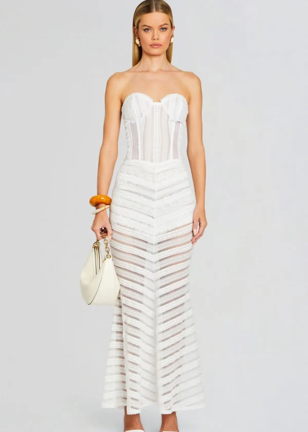 Sheer Bliss*Retrofete Florey Long Dress Natural White