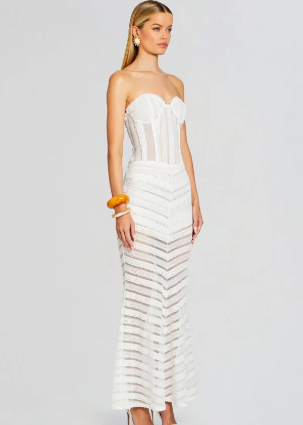Resort '24*Retrofete Florey Long Dress Natural White