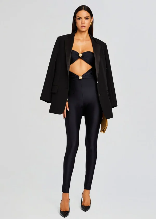 Jumpsuits*Retrofete Fluer Lycra Jumpsuit Black