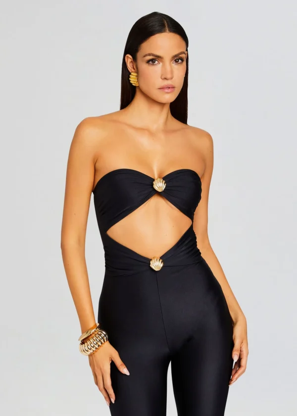 Jumpsuits*Retrofete Fluer Lycra Jumpsuit Black