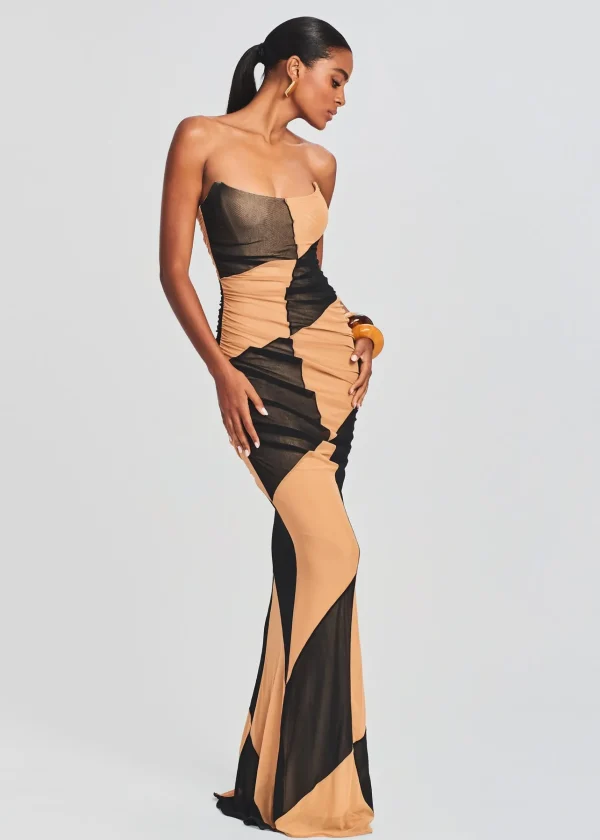 Guest Of*Retrofete Ford Dress Black/Nude