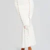 Resort '24*Retrofete Fray Long Skirt White Samoa