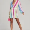 Bachelorette Party*Retrofete Gabrielle Sequin Robe Unicorn Stripe