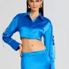 Tops*Retrofete Gaia Cargo Top Tropical Blue