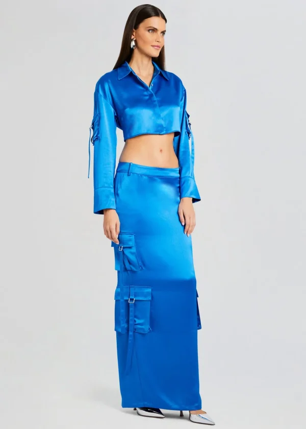 Resort '24*Retrofete Gaia Cargo Top Tropical Blue