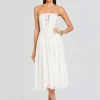 Resort '24*Retrofete Galik Midi Dress White Samoa