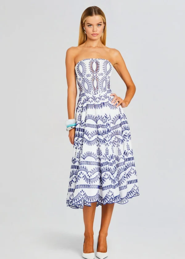 Midi*Retrofete Galik Midi Dress Klein Blue