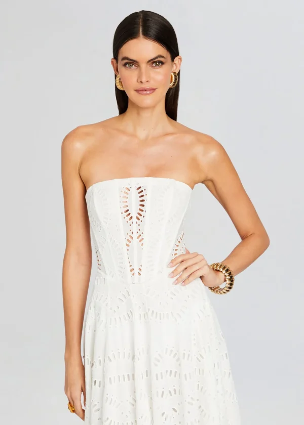 The Destination Bride*Retrofete Galik Midi Dress White Samoa