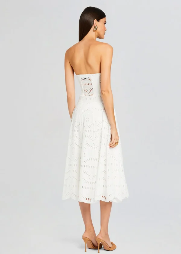 Resort '24*Retrofete Galik Midi Dress White Samoa