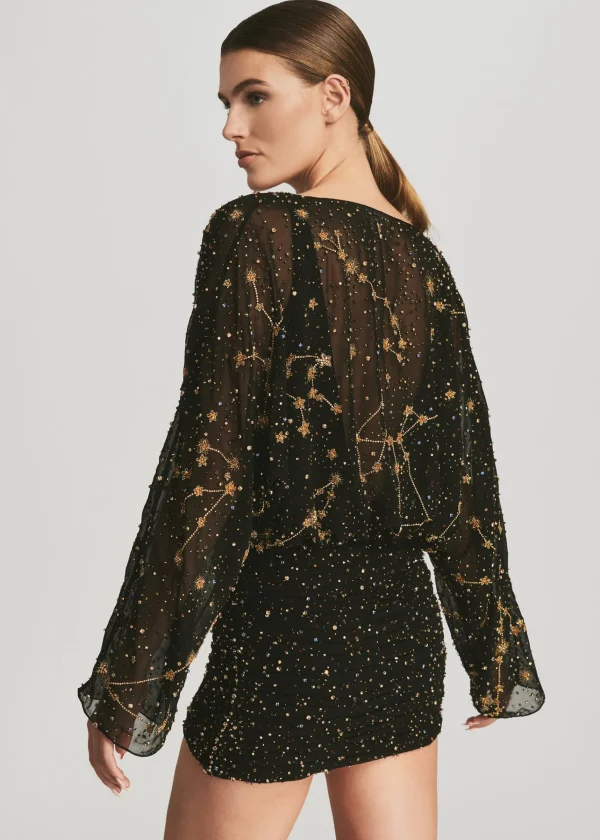 Dresses*Retrofete Gemini Dress Black/Gold