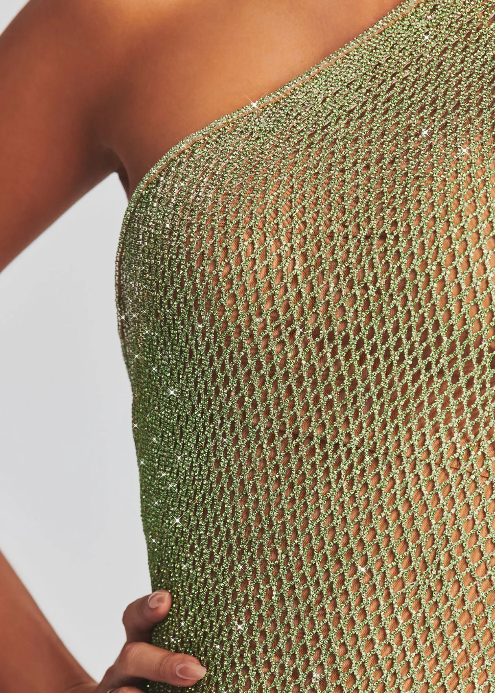 gemma_crystal_chain_dress_1-11.webp Dresses*Retrofete Gemma Crystal Chain Dress Green