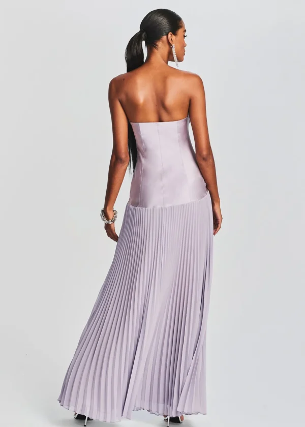 Guest Of*Retrofete Genevieve Silk Dress Mink Grey
