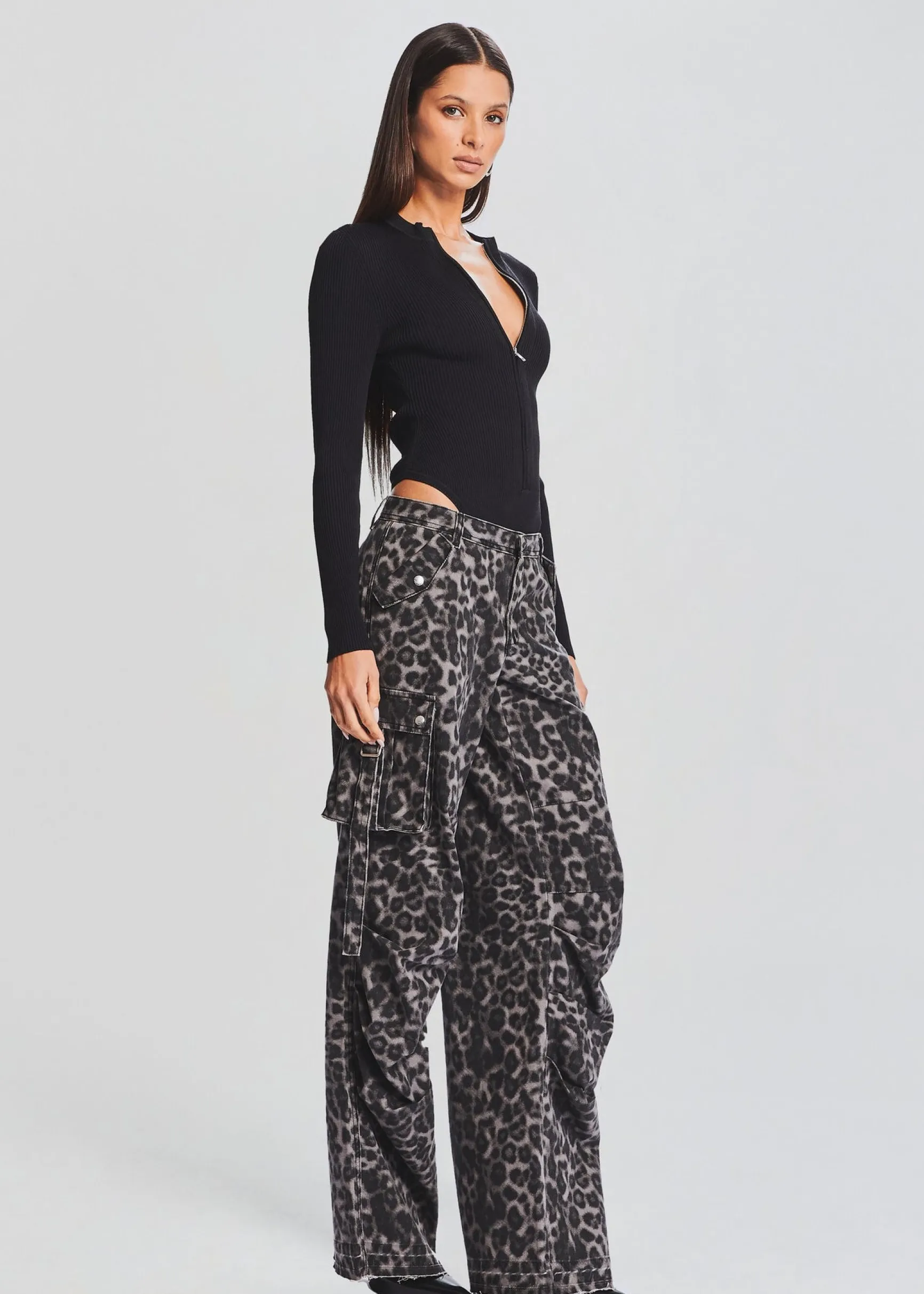 geo_rib_knit_bodysuit_2.webp Day to Night*Retrofete Geo Rib Knit Bodysuit Black