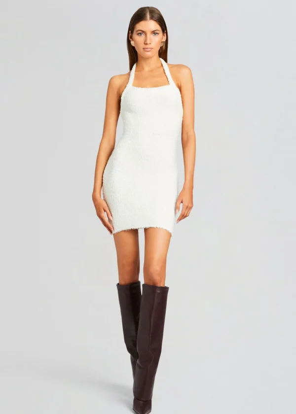 Mini*Retrofete Georgiana Boucle Dress Winter White