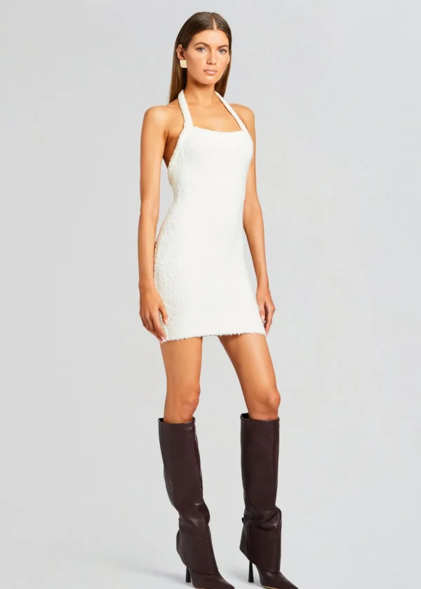 Mini*Retrofete Georgiana Boucle Dress Winter White
