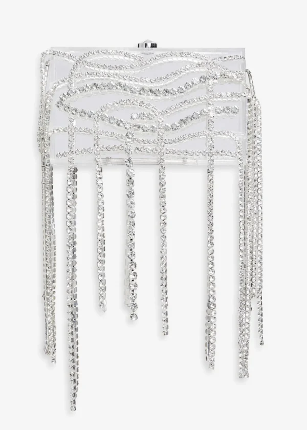 Night Out*Retrofete Georgina Crystal Bag Clear/Silver