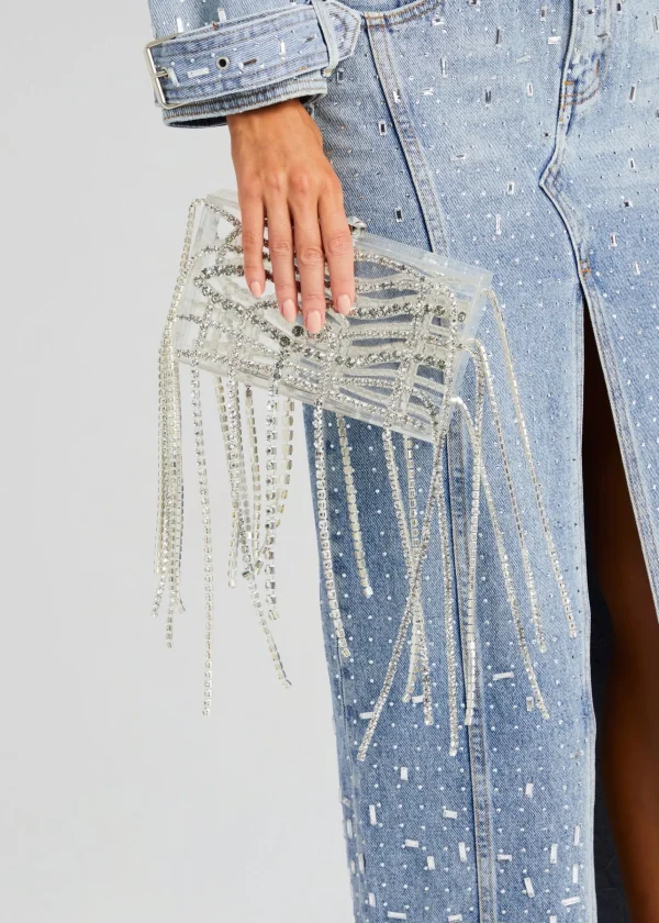 Handbags*Retrofete Georgina Crystal Bag Clear/Silver