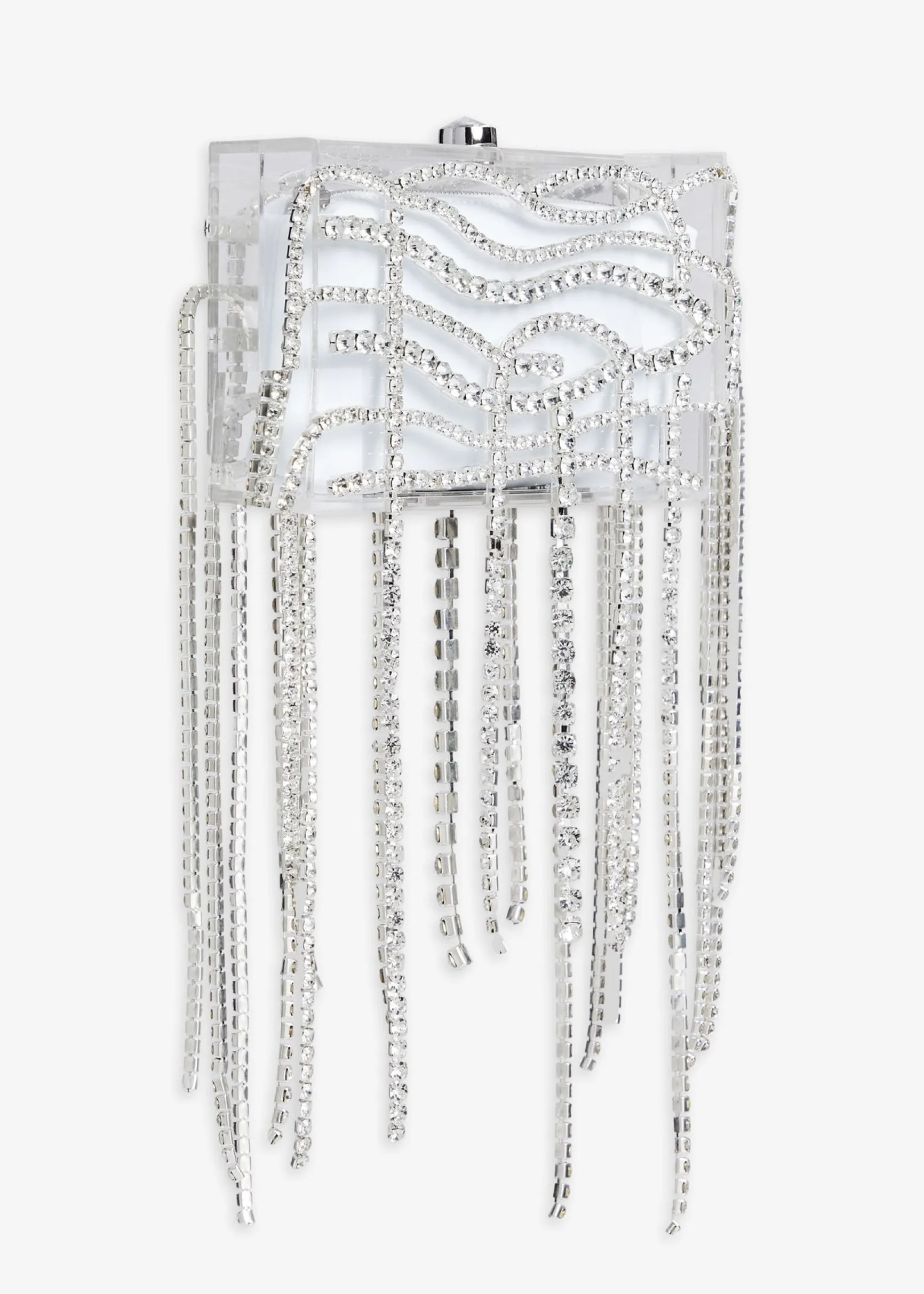 georgina_crystal_bag_3.webp Rehearsal Dinner*Retrofete Georgina Crystal Bag Clear/Silver