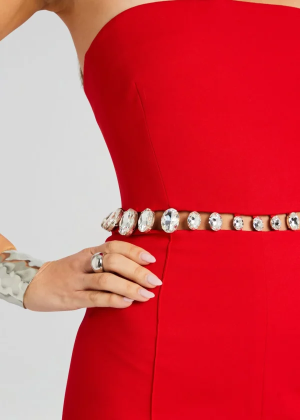 RETROFÊTE*Retrofete Glenda Jumpsuit Fiery Red/Silver
