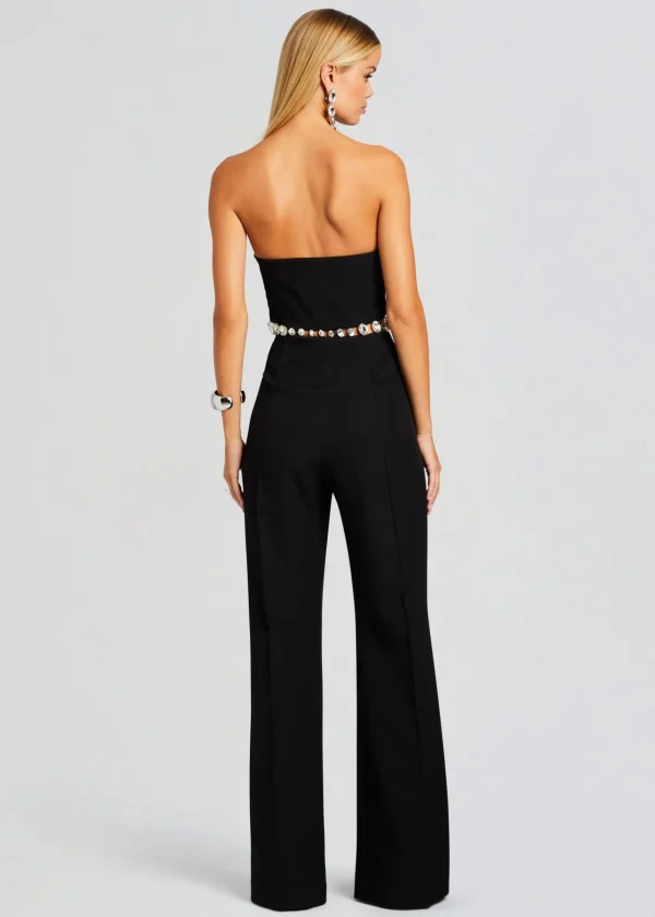 Business Chic*Retrofete Glenda Jumpsuit Black/Silver