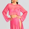 Swim*Retrofete Grace Cropped Shirt Rose Blossom