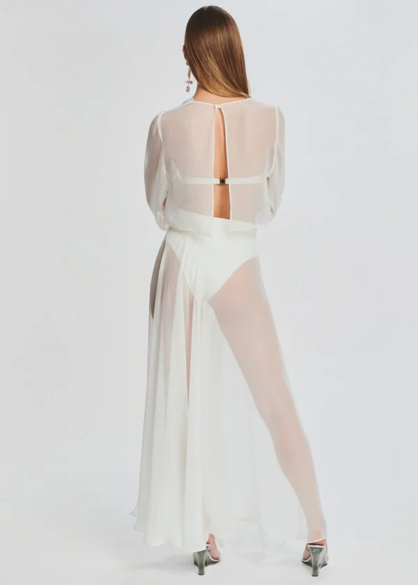 Swim*Retrofete Grace Cropped Shirt Cream