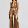 Guest Of*Retrofete Graciane Jumpsuit Metallic Bronze