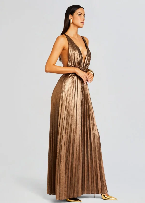 Jumpsuits*Retrofete Graciane Jumpsuit Metallic Bronze