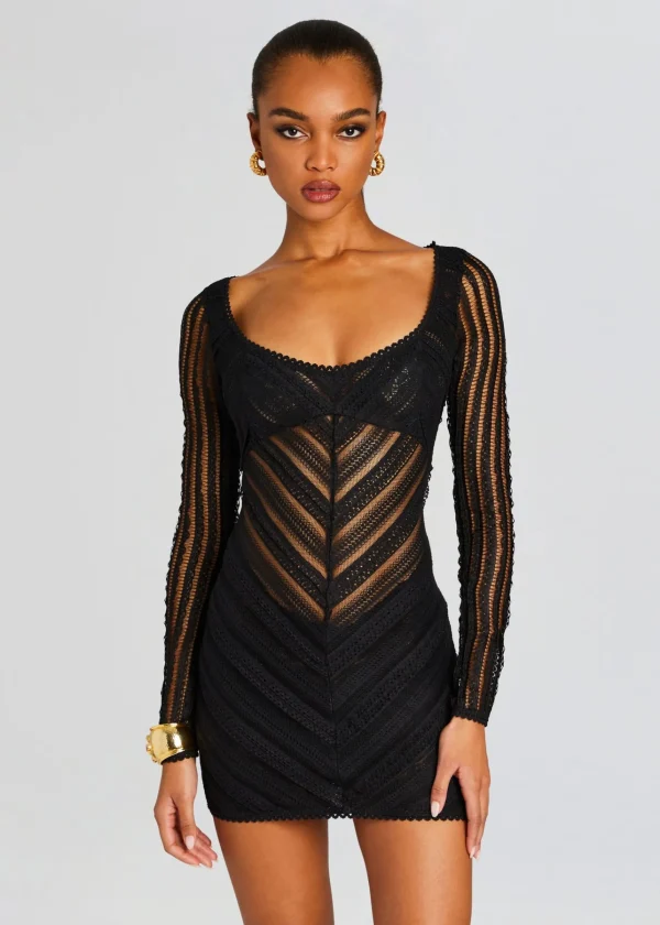 Dresses*Retrofete Hadsy Short Dress Black Sham