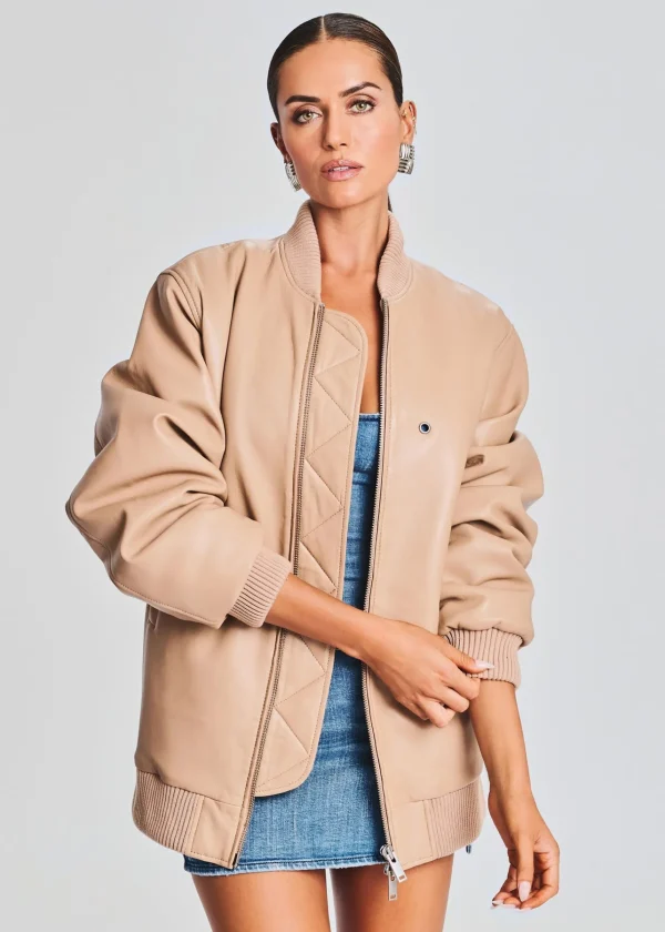 Jackets*Retrofete Halle Leather Jacket Tannin