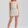 Rehearsal Dinner*Retrofete Heather Pearl Dress White/Silver