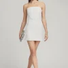 The Destination Bride*Retrofete Heather Sequin Dress Silver/White