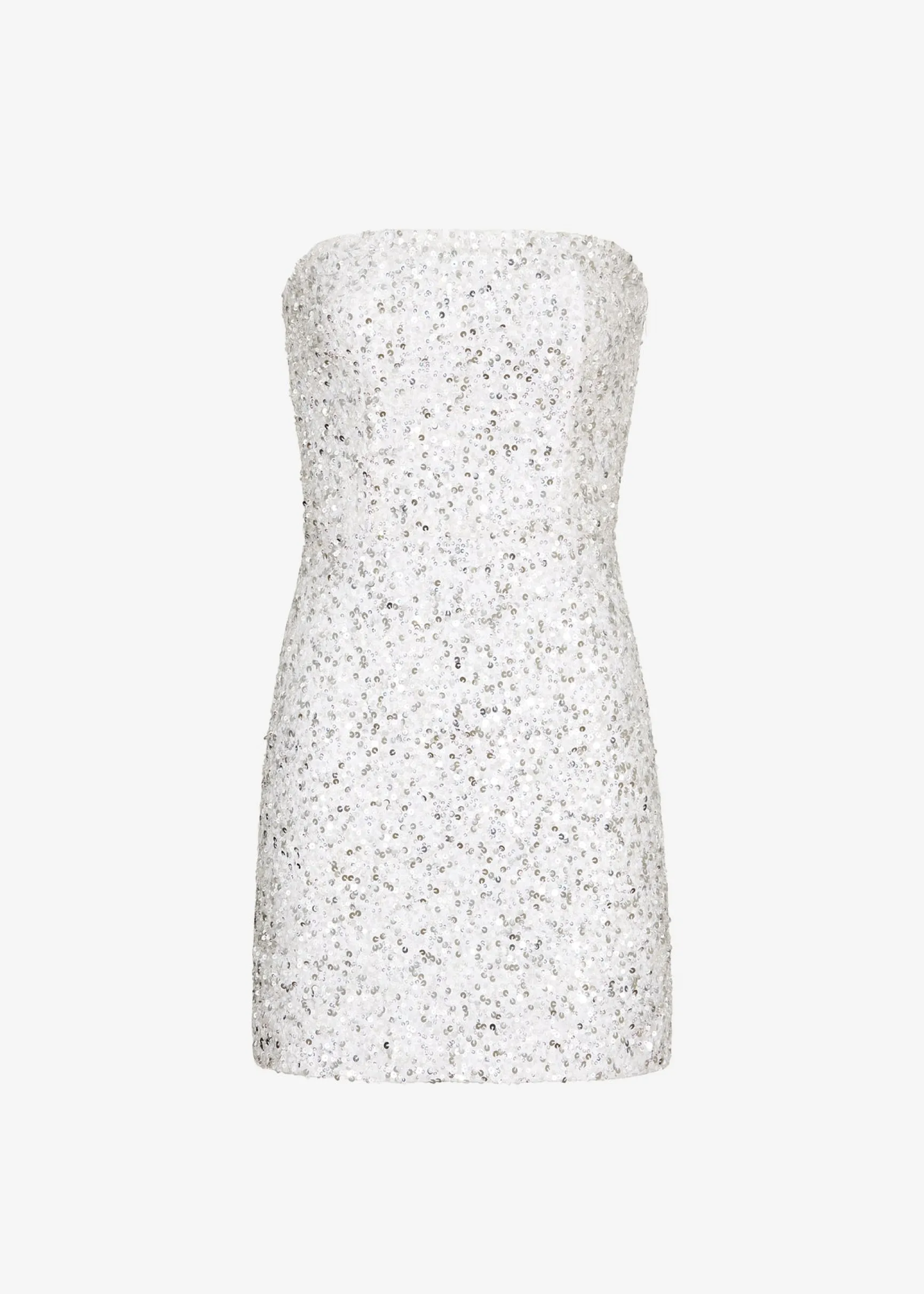 heather_sequin_dress_3-4.webp The Destination Bride*Retrofete Heather Sequin Dress Silver/White