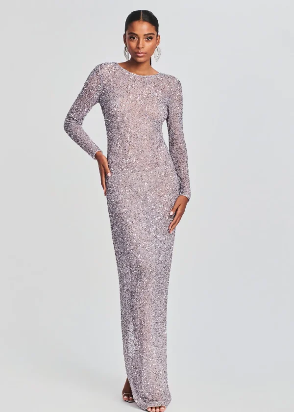 RETROFÊTE*Retrofete Heidi Sequin Dress Mink Grey