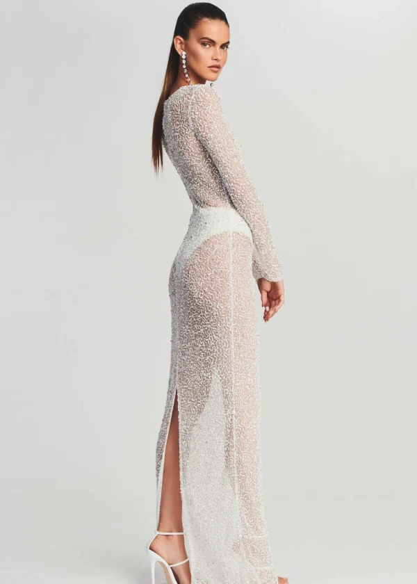 Dresses*Retrofete Heidi Sequin Dress White