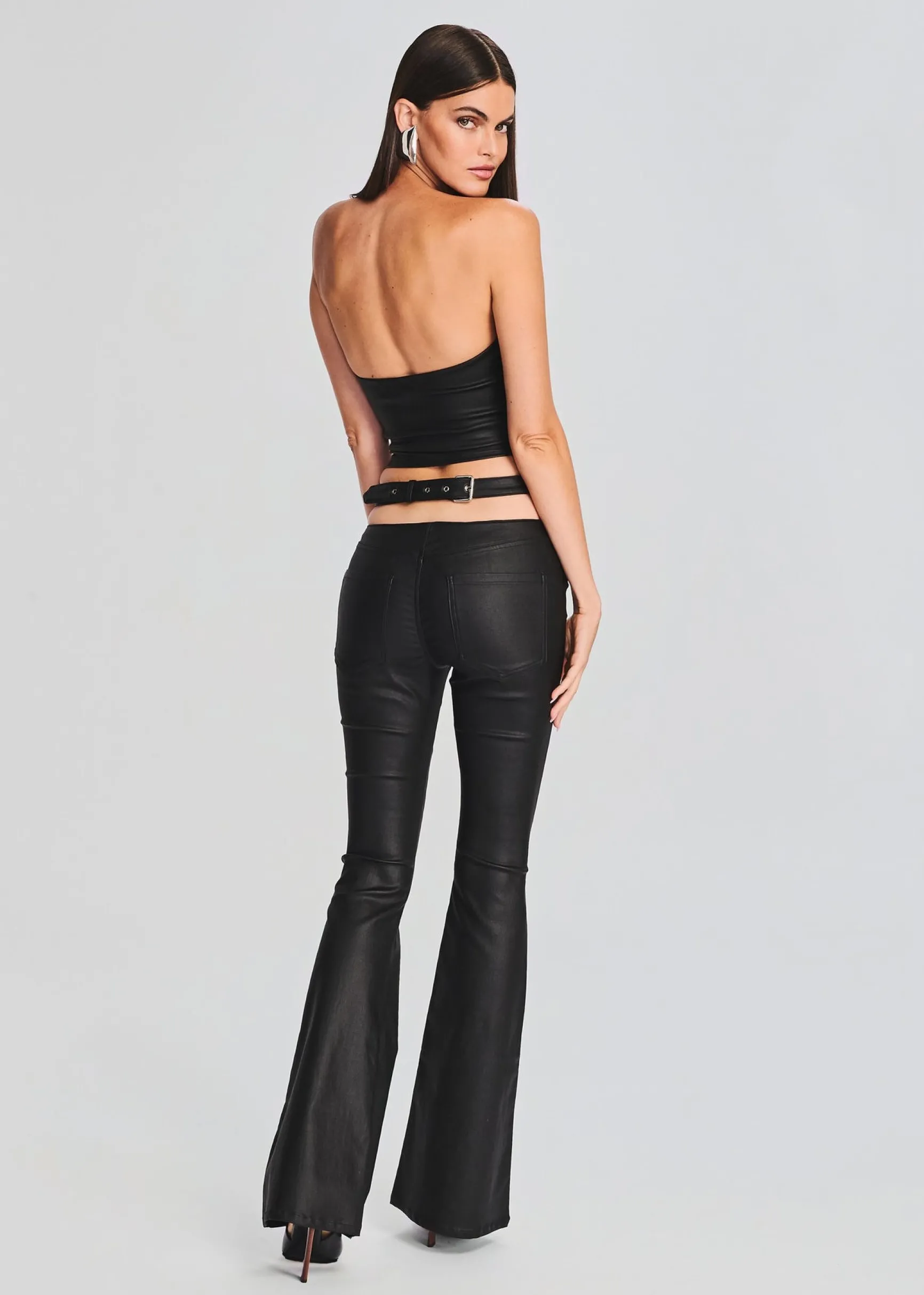 hillary_coated_denim_top_3.webp Tops*Retrofete Hillary Coated Denim Top Coated Black