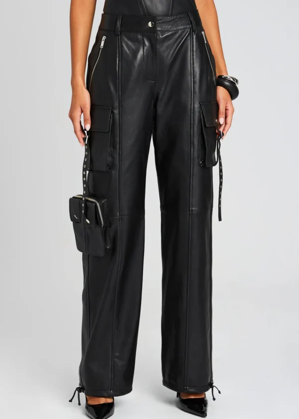 Night Out*Retrofete Honey Leather Pant Black