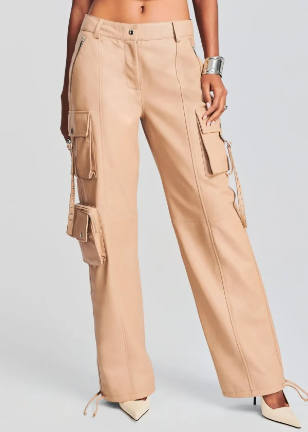 RETROFÊTE*Retrofete Honey Leather Pant Tannin
