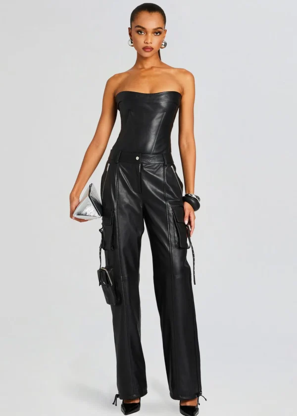 Night Out*Retrofete Honey Leather Pant Black