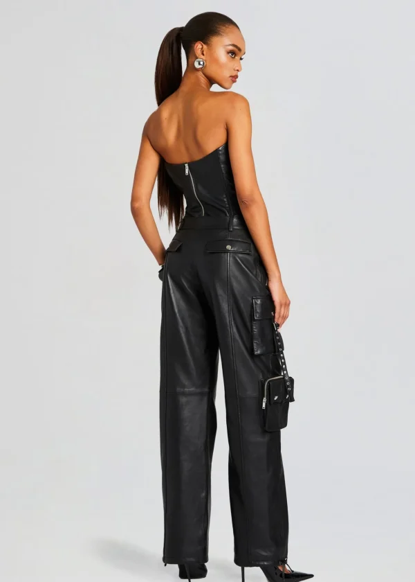 Night Out*Retrofete Honey Leather Pant Black