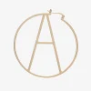 Honeymoon Looks*Retrofete Hoop Letter Earring Gold