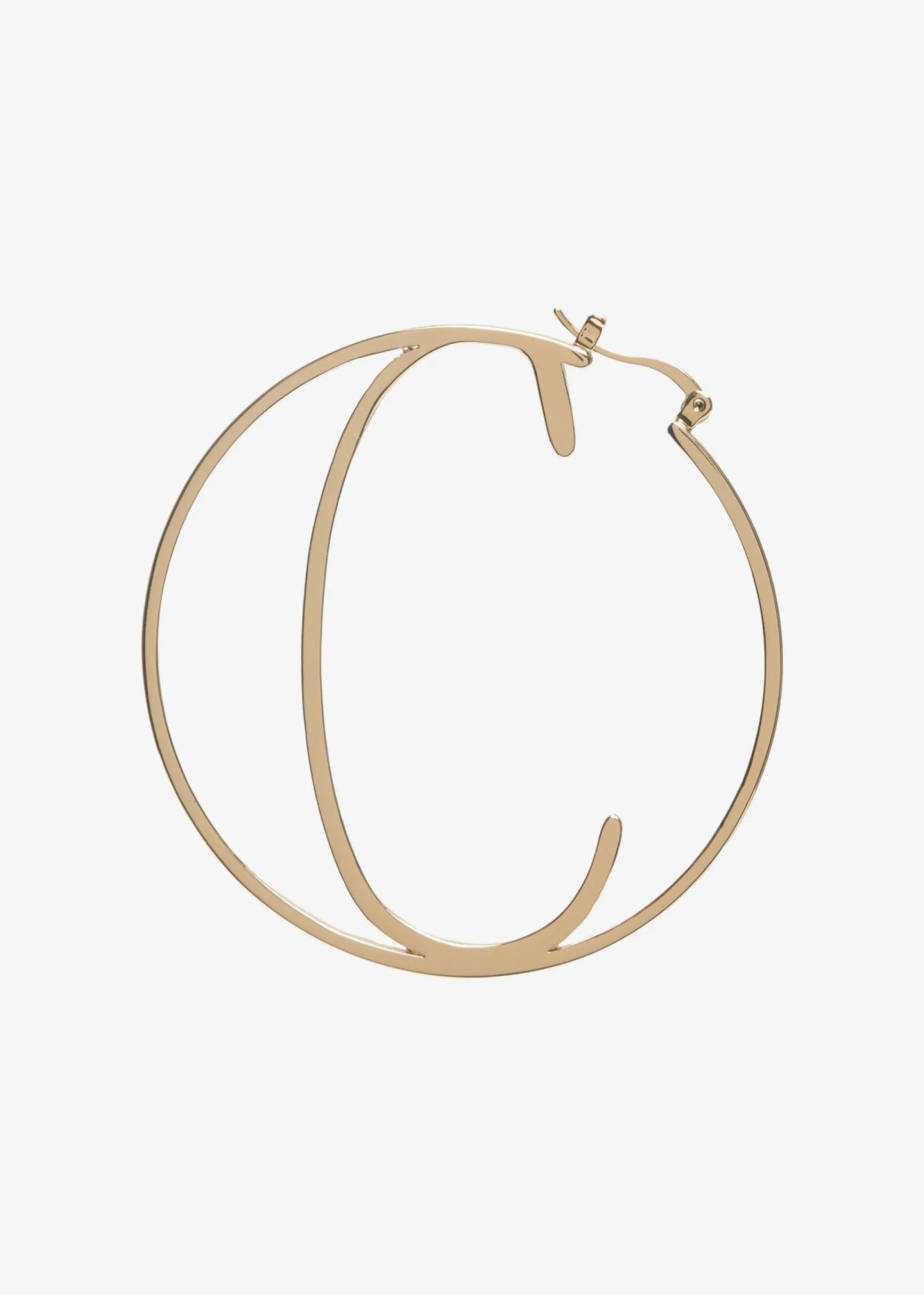 hoop_letter_earring_3.webp Honeymoon Looks*Retrofete Hoop Letter Earring Gold