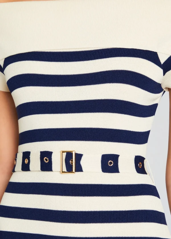 Mini*Retrofete Hull Knit Dress Cream/ Navy