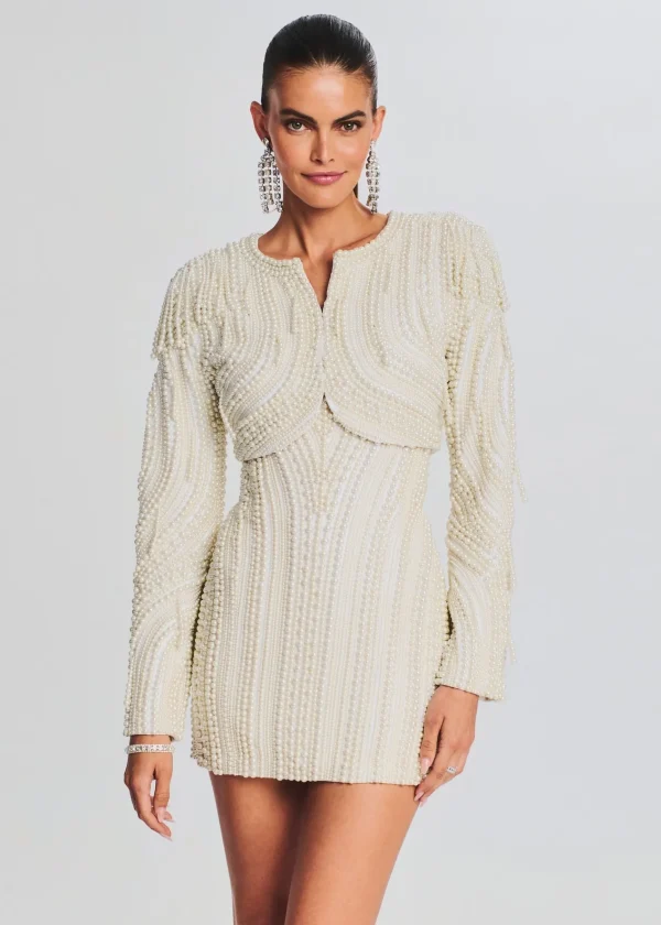 Rehearsal Dinner*Retrofete Ian Pearl Jacket Ivory