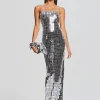 Maxi*Retrofete Imani Dress Black/Silver